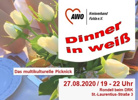 Dinner-in-weiß: Das multikulturelle Picknick @ Fulda-Aue