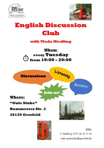 English Discussion Club @ Gute Stube Gersfeld