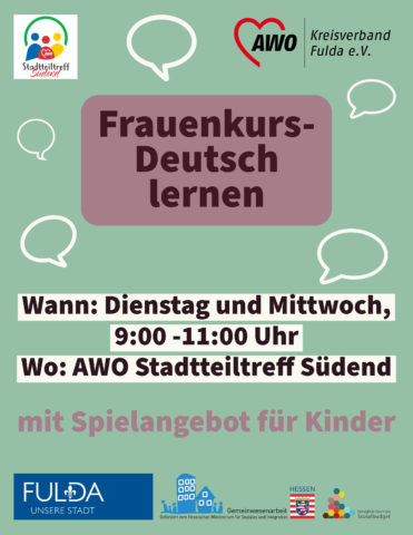 Frauenkurs - Deutsch lernen @ AWO Stadtteiltreff Südend