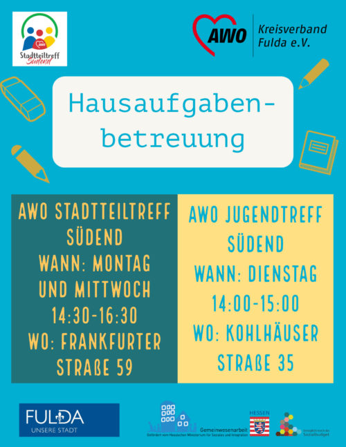 Hausaufgabenbetreuung Flyer