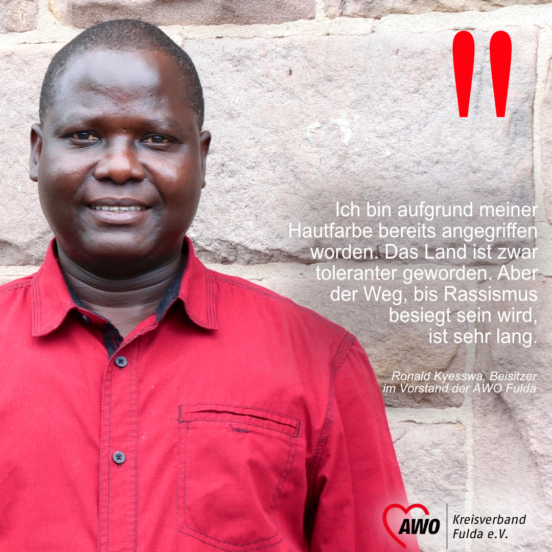 Ronald Kyesswa kämpft für eine tolerante Gesellschaft AWO