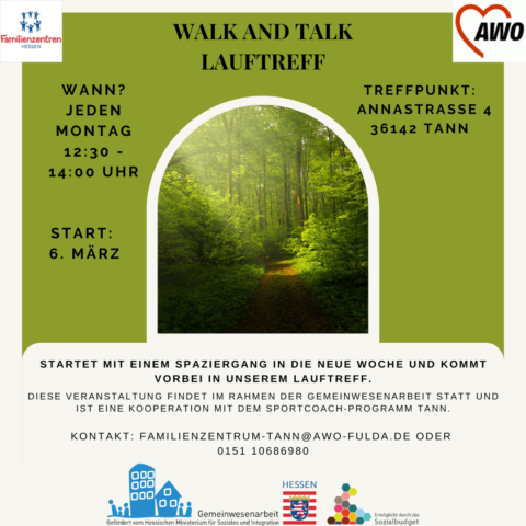 Walk and Talk - Lauftreff @ Familienzentrum Tann