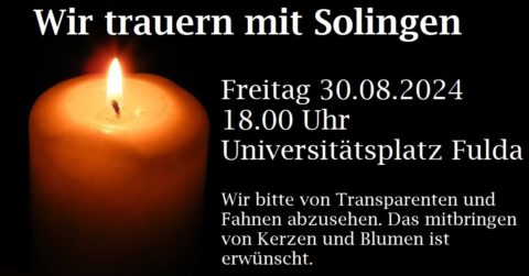 Mahnwache für die Opfer von Solingen