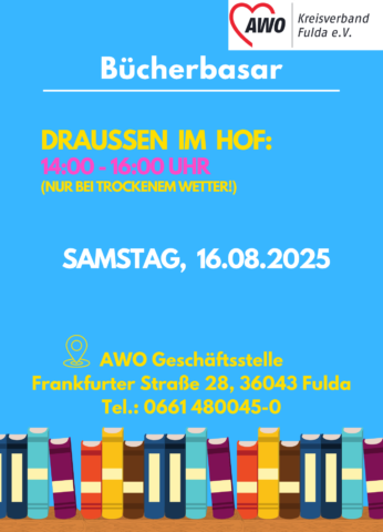 AWO-Bücherbasar @ AWO Geschäftsstelle