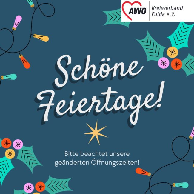 Blau und Grün Midcentury Illustrativ Weihnachtsgrüße Instagram-Post