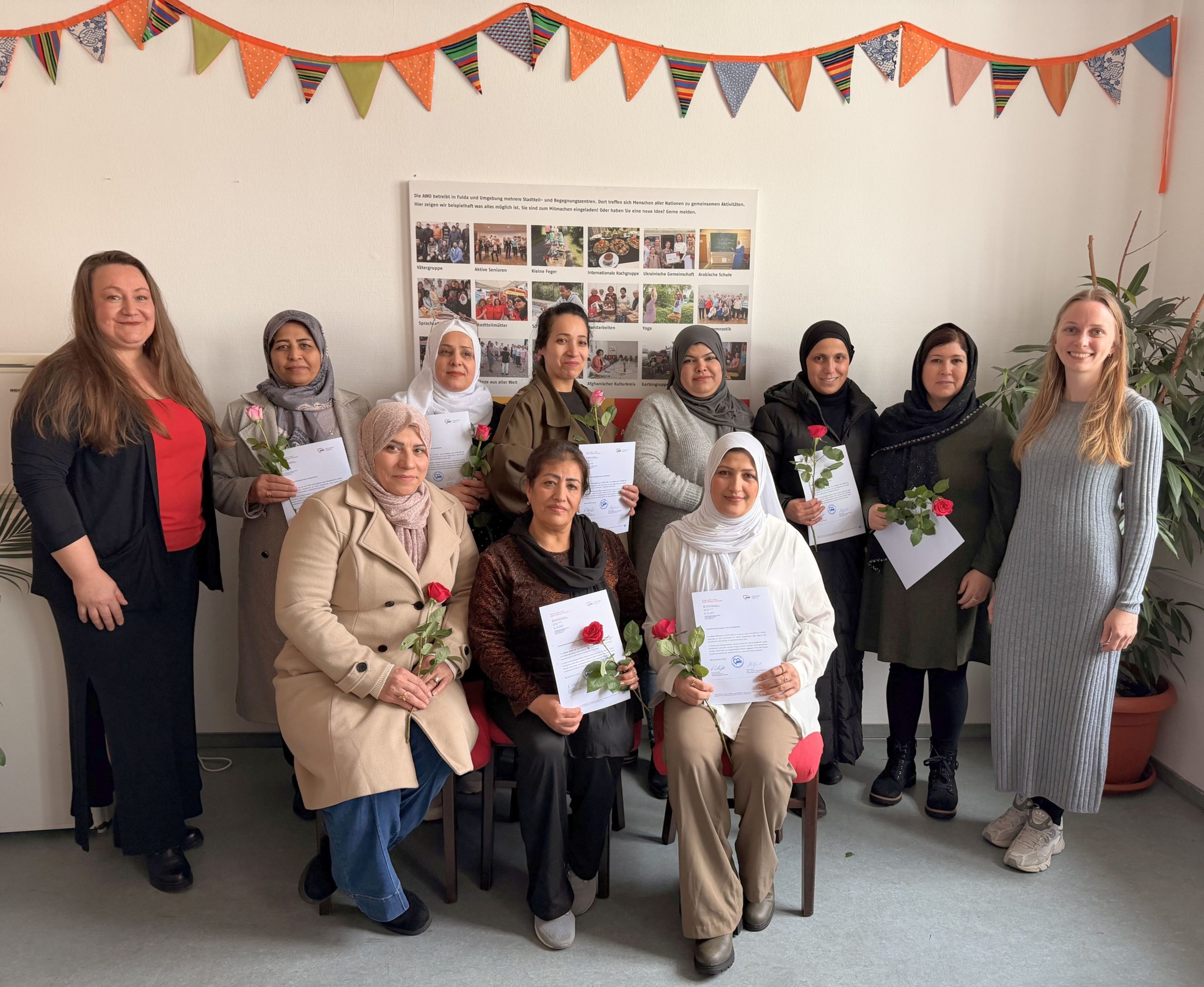 Gruppenfoto_Computerkurs Zeugnisübergabe